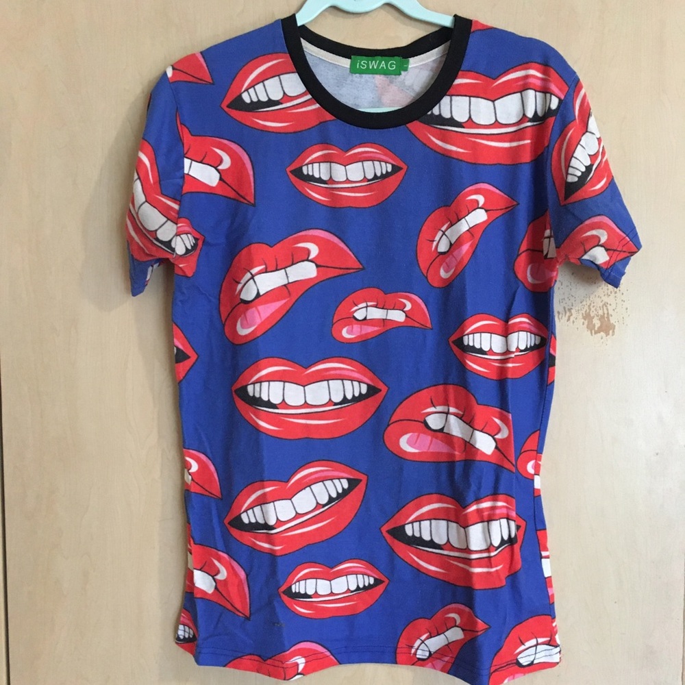 patterned knit tshirt
